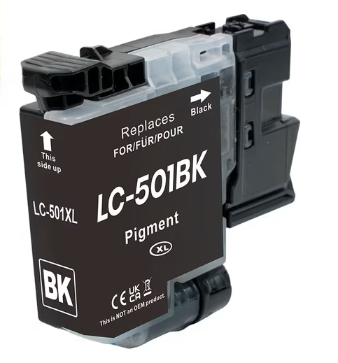 Brother LC501XLBKS EXTRA LARGE Alternative Premium Ink Black 500 copies